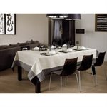 Nappe Art Déco Nacre 2,50 m Le Jacquard Français